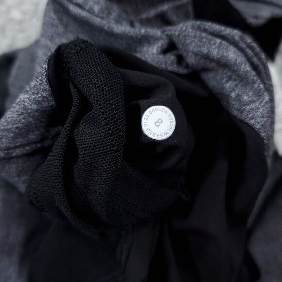 Lululemon On The Fly Pants 27" Gray Heathered Black Size 8 Stretch Ankle - Picture 5 of 8